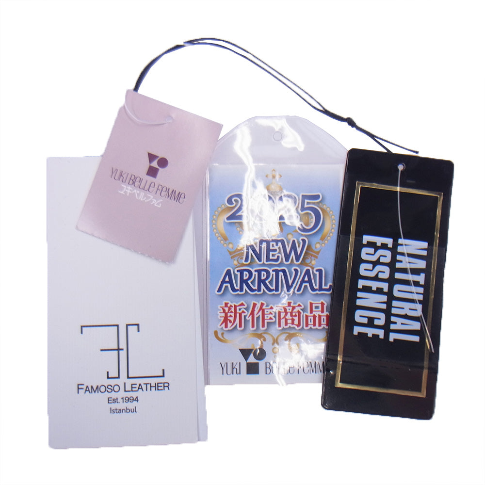 ユキベルファム FAMOSO LEATHER METIS メティス ゴートレザー リバーシブル ジップアップ ジャケット ネイビー系 XL【中古】