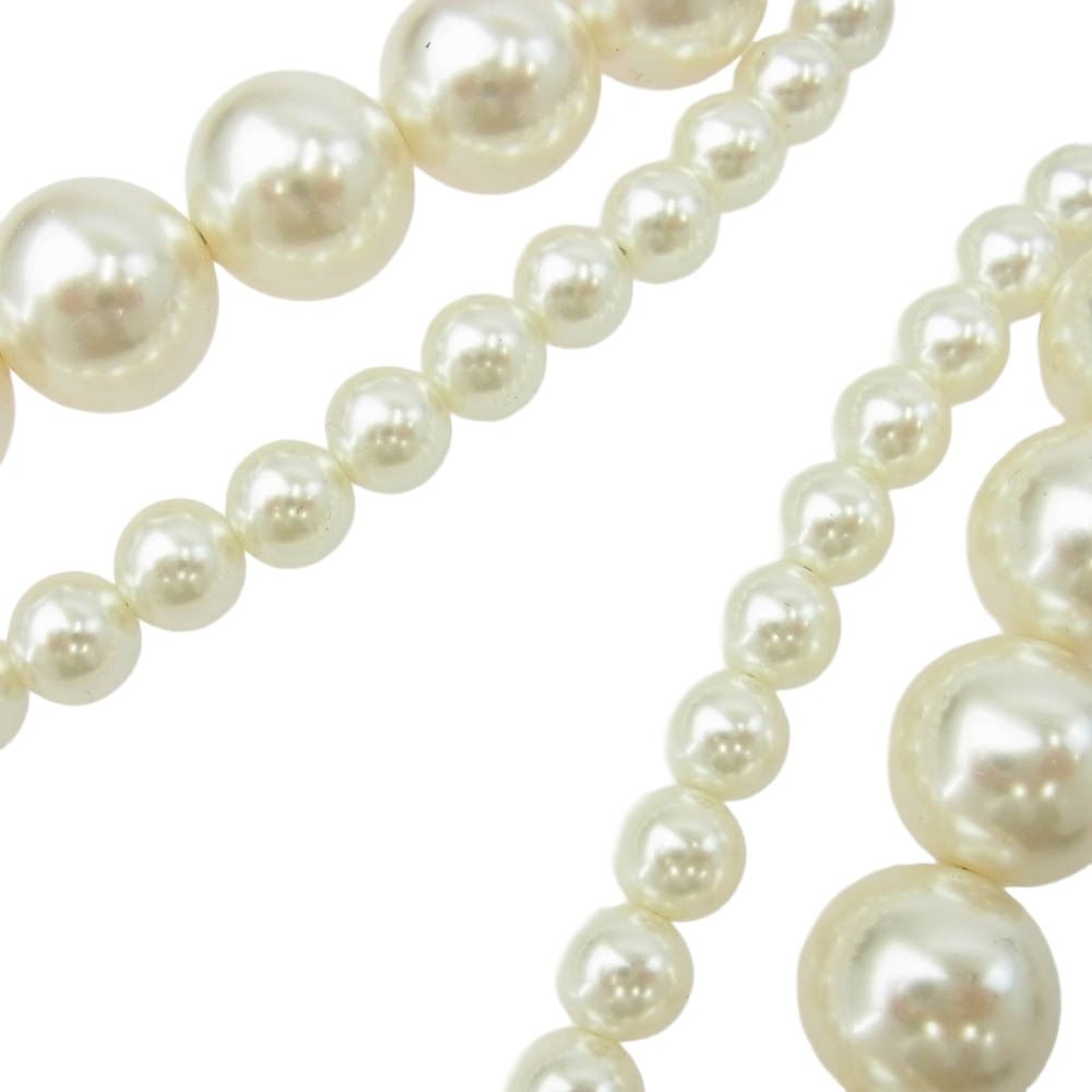 シモーネ ロシャ STRAP2-M Pearl Strap パール ストラップ チェーン ホワイト系 シルバー系 OS【中古】