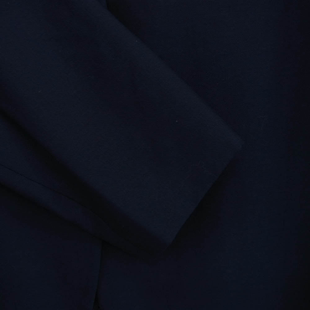 MAISON MARGIELA メゾンマルジェラ 19SS S50BN0370 Two ply wool popeline ノーカラー テーラード ジャケット ネイビー系 44【中古】