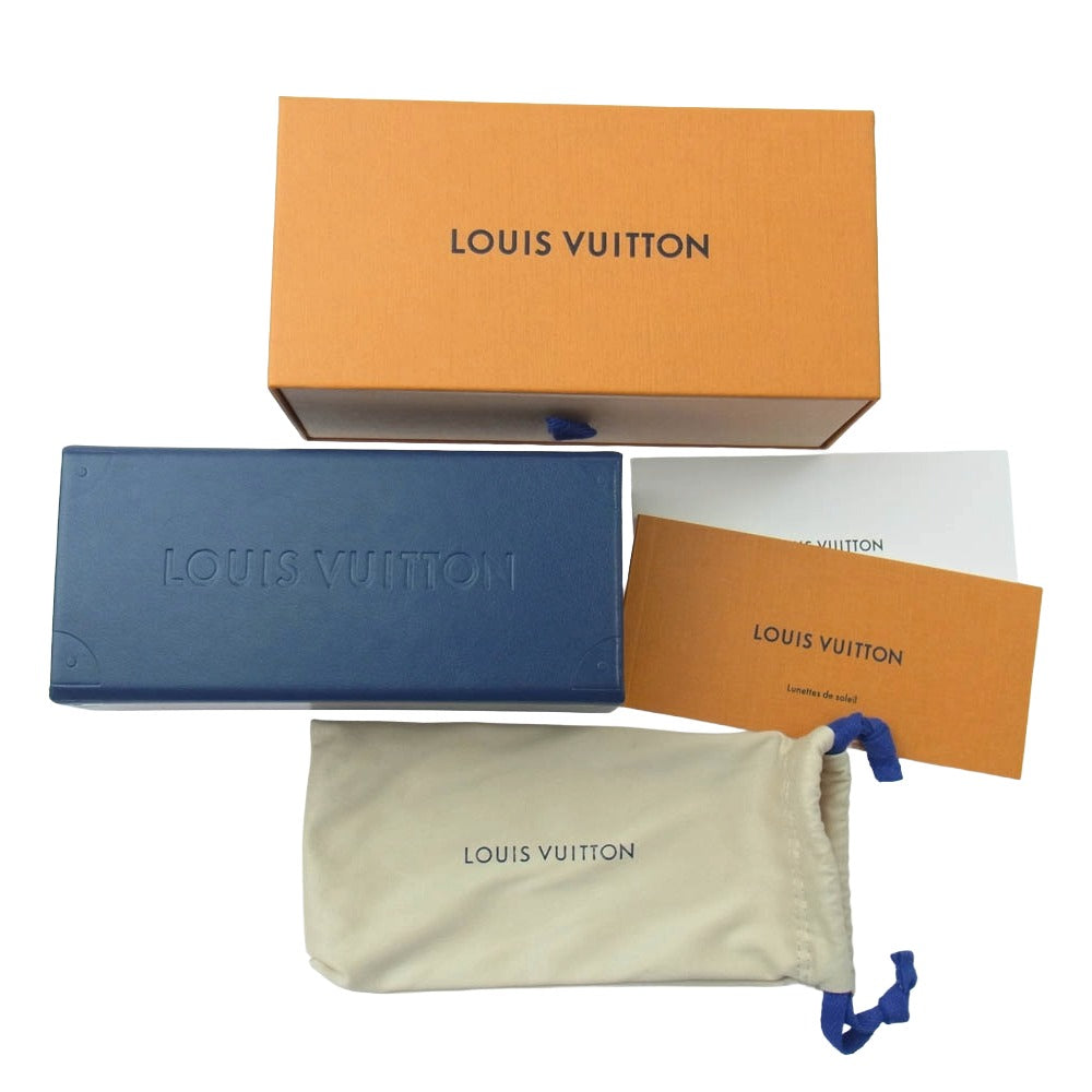 LOUIS VUITTON ルイ・ヴィトン Z1414E LVマッチ スクエア サングラス アイウェア ブラック系 54□20 145【中古】