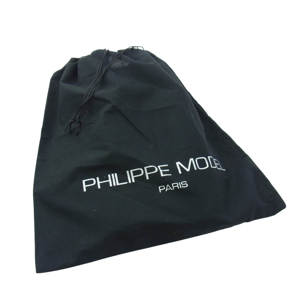 1piu1uguale3 ウノピュウノウグァーレトレ PHILIPPE MODEL フィリップモデル別注 TROPEZ DENIM USED加工 デニム スリッポン シューズ インディゴブルー系 45【中古】