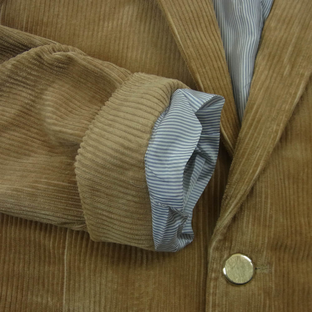 Band of Outsiders バンドオブアウトサイダーズ 金ボタン コーデュロイ 2B テーラード ジャケット ブラウン系 40 44【中古】