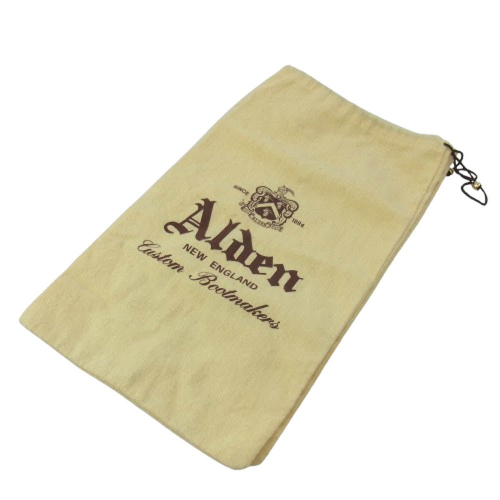 ALDEN オールデン 97670 BEAMS別注 ビームス別注 ロングウイングチップ スエード切替 レザー シューズ ブラック系 6【中古】