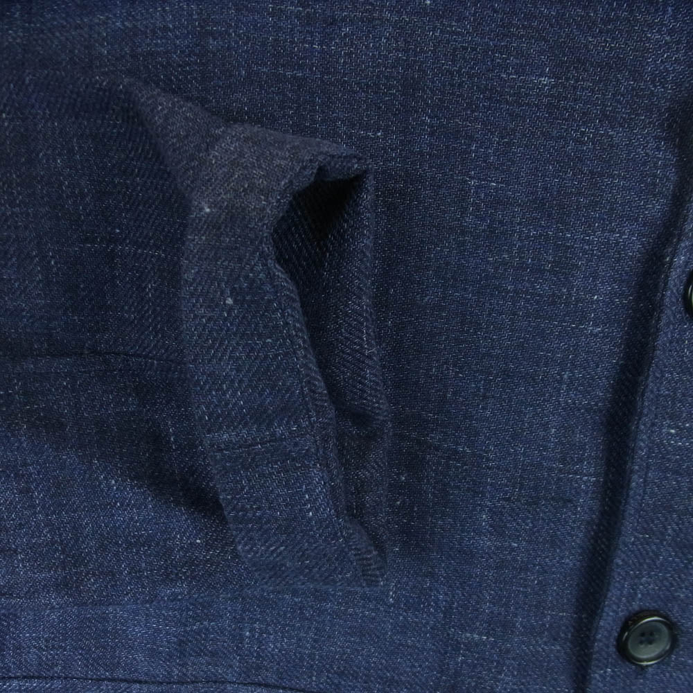 コノリー 007 No Time To Die Navy Blue Mixed Linen Cotton Giubbino Jacket リネン コットン ジャケット ネイビー系 L【中古】