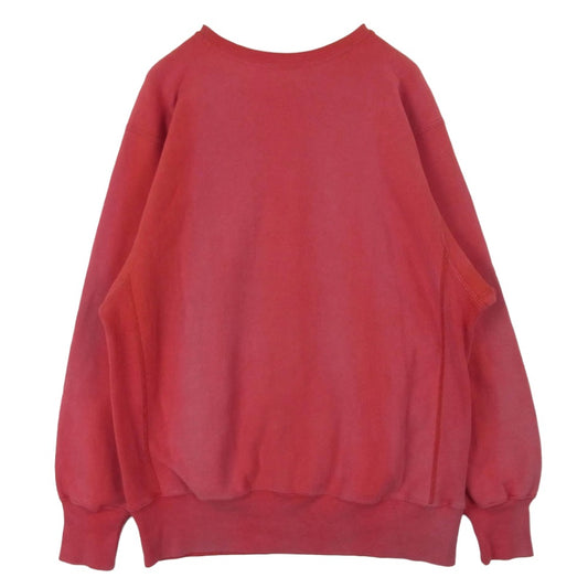 Champion チャンピオン 90s USA製 刺繍タグ リバースウィーブ N.C STATE スウェット トレーナー レッド系 XL【中古】
