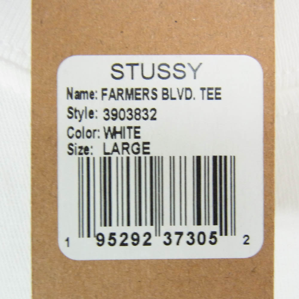 STUSSY ステューシー x Denim Tears FARMERS BLVD TEE デニムティアーズ 半袖 Tシャツ カットソー オフホワイト系 L【美品】【中古】