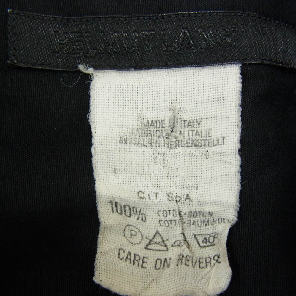 HELMUT LANG ヘルムートラング 90s archive 本人期 アーカイブ 半袖 シャツ ブラック系 40【中古】