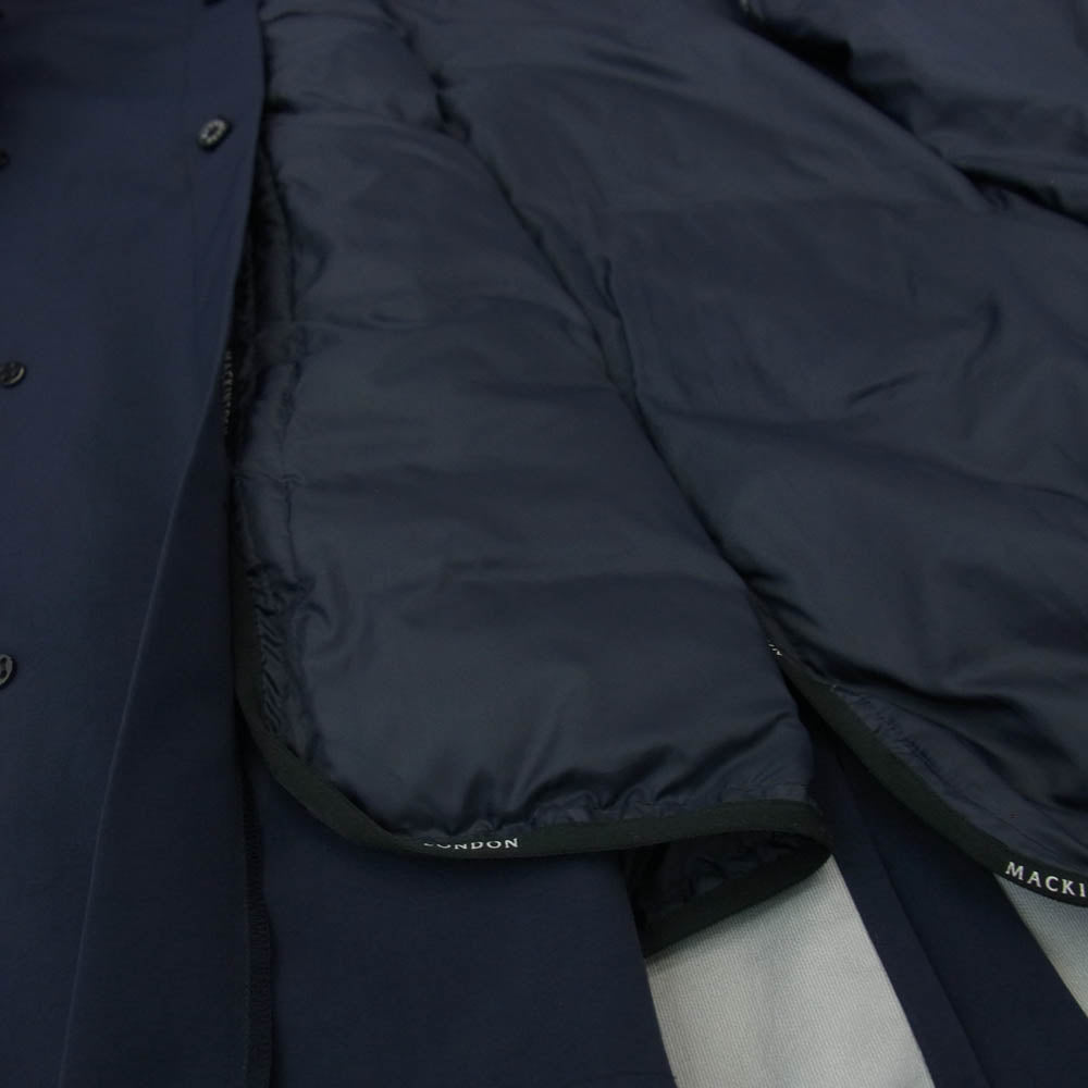 Mackintosh マッキントッシュ G1A65-610-28 DUNKELD ダンケルド ステンカラー コート ライナー付き ネイビー系 40【中古】