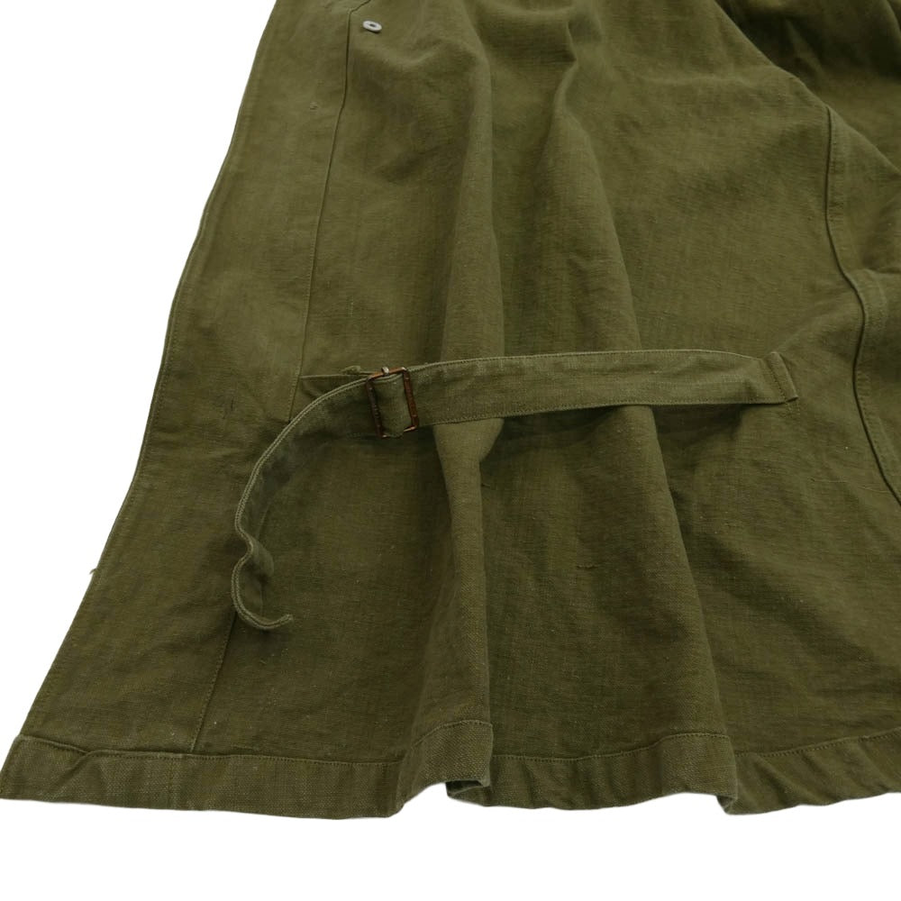 ヴィンテージ フランス軍 M-38 モーターサイクルコート モスグリーン系 サイズ不明【中古】