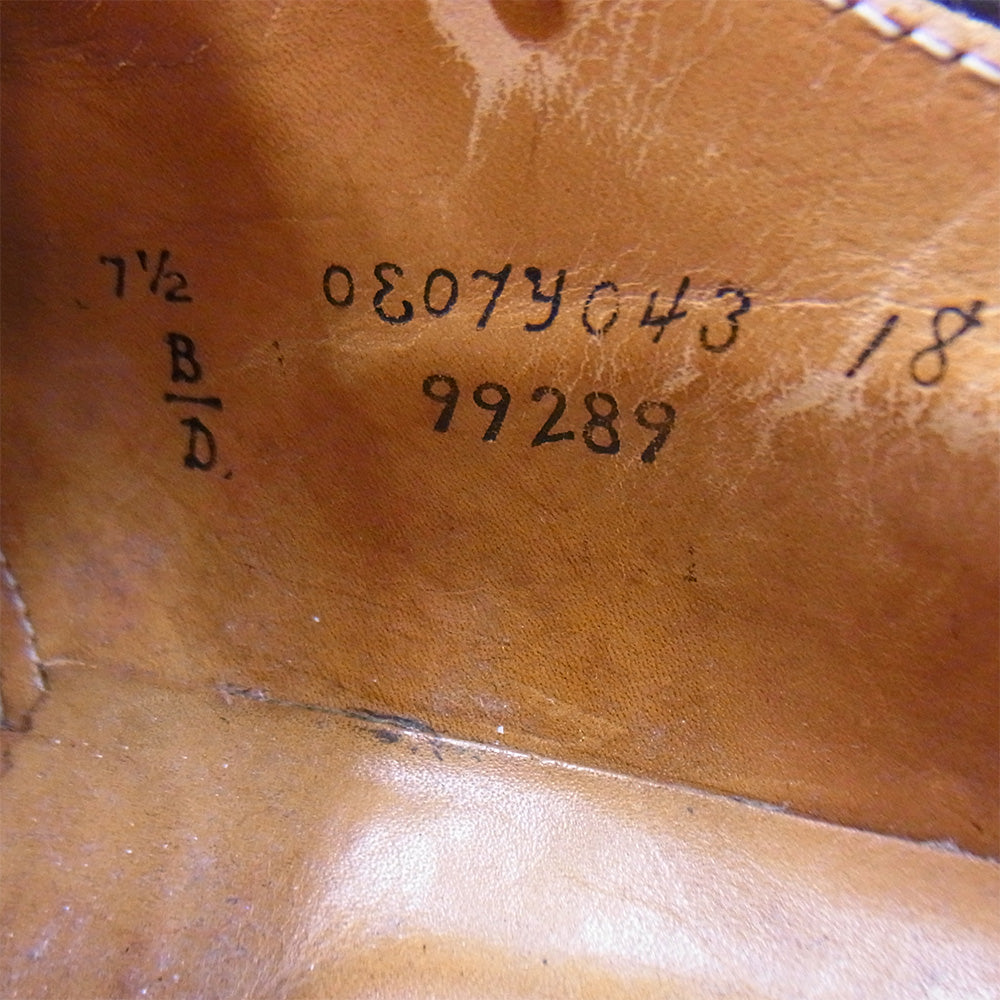 ALDEN オールデン 99289 Uチップ レザー タンカー サドル コードバン シューズ ブラウン系 7.5【中古】