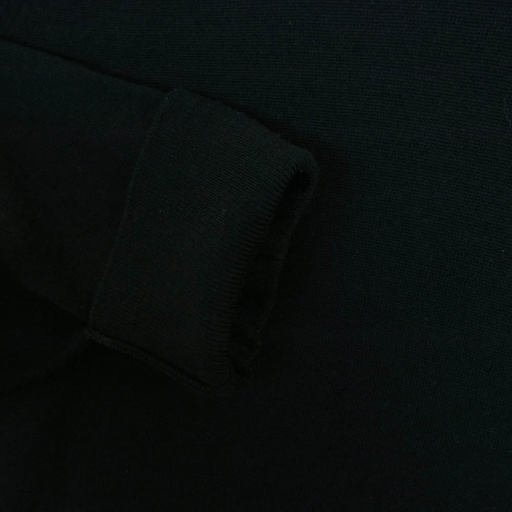 JOHN SMEDLEY ジョンスメドレー イングランド製 ウール モックネック 長袖 ハイゲージ ニット ブラック系 L【中古】