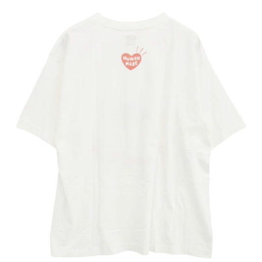 HUMAN MADE ヒューマンメイド × KEIKO SOOTOME T SHIRT 五月女ケイ子 半袖 プリント Tシャツ ホワイト系 L【中古】