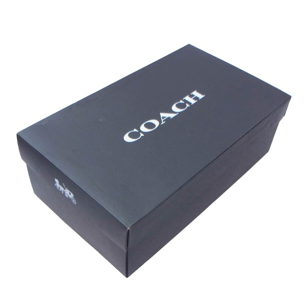 COACH コーチ GRAHAM DERBY グラハム ダービー レザー レースアップ シューズ ブラウン系 US 9.5D【美品】【中古】