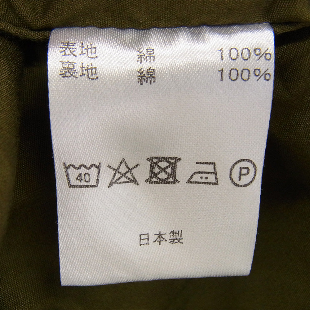 サンカ オーバーシャツ 長袖 シャツ ジャケット オリーブ カーキ系 3【中古】