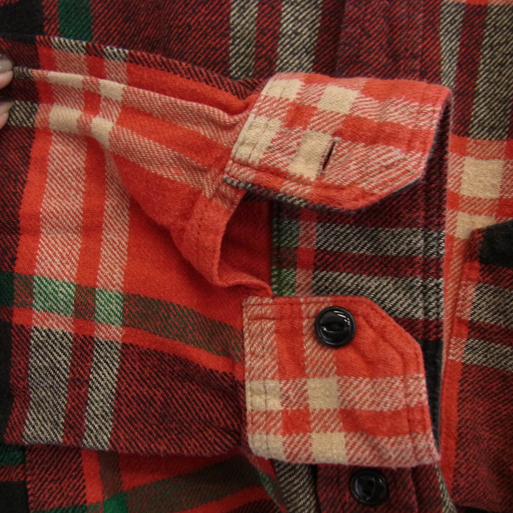 Engineered Garments エンジニアードガーメンツ チェック柄 コットン ネルシャツ レッド系 M【中古】