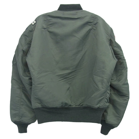 Buzz Rickson's バズリクソンズ BR15571 TYPE MA-1 ALBERT TURNER & CO.,INC. 319th FTR.INTCP.SQ. アルバート・ターナー社 初期型MA-1 カスタムモデル ミリタリーブルゾン ジャケット カーキ系 L【新古品】【未使用】【中古】