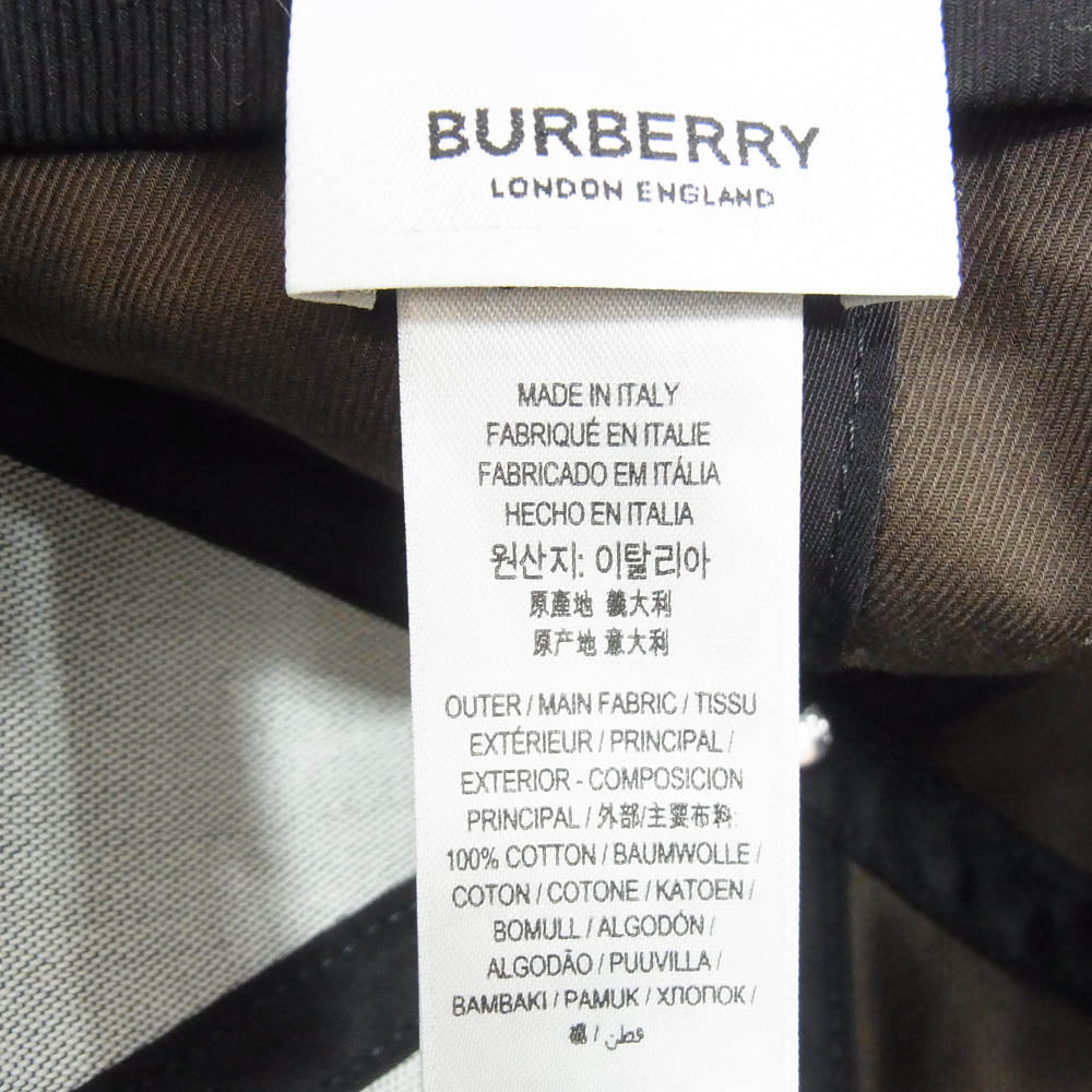 BURBERRY バーバリー BROWN Baseball cap ベースボール キャップ ダークブラウン系 M【中古】