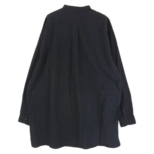 COMOLI コモリ 22SS V01-02002 バンドカラー 長袖 シャツ チャコール系 3【中古】