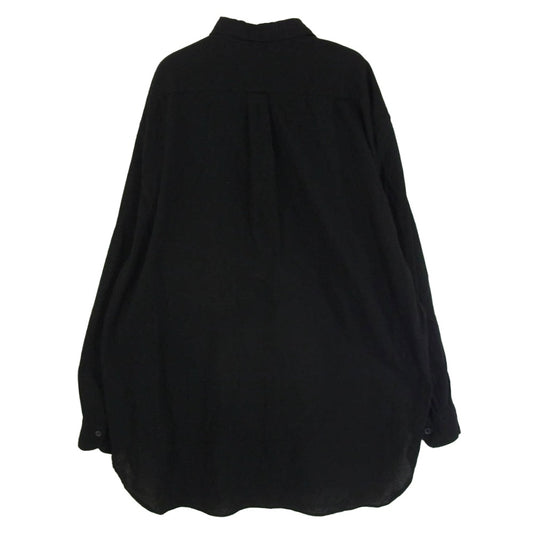 COMOLI コモリ 25SS B01-02013 オックス 長袖 シャツ ブラック系 3【中古】