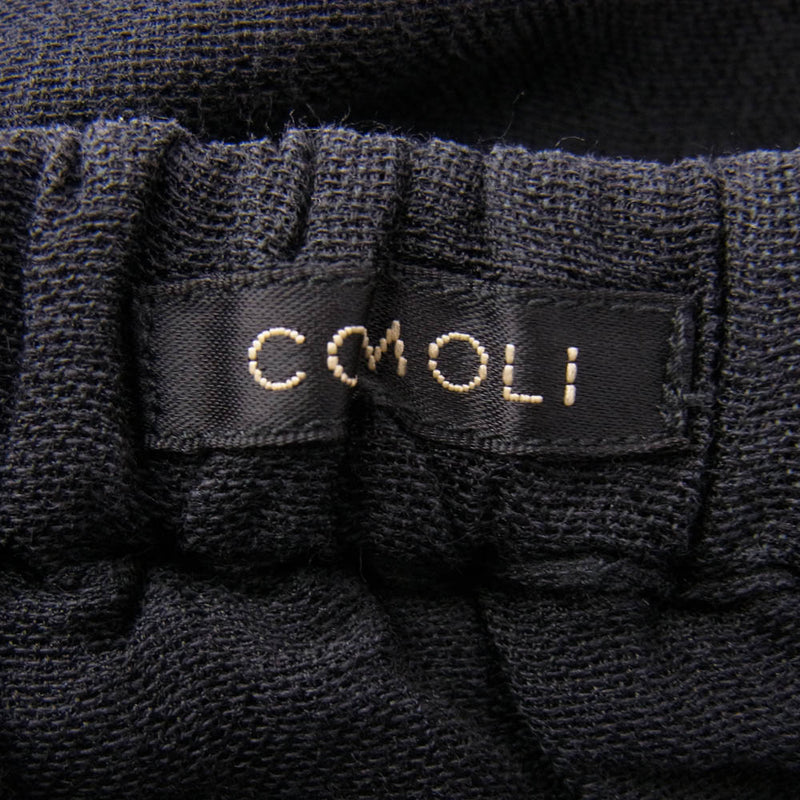 COMOLI コモリ 25SS B01-03018 フェードブラック ニータックパンツ
