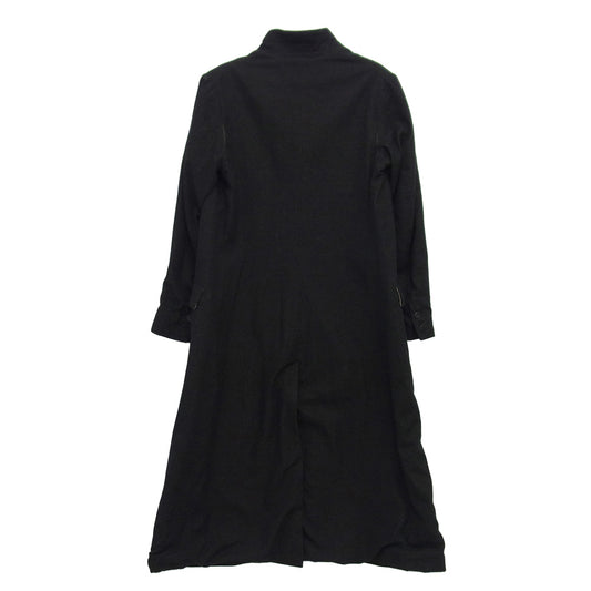 Paul Harnden ポールハーデン 英国製 WOOL/COTTON メンズ ウール ロング ブレザー コート ブラック系 L【中古】