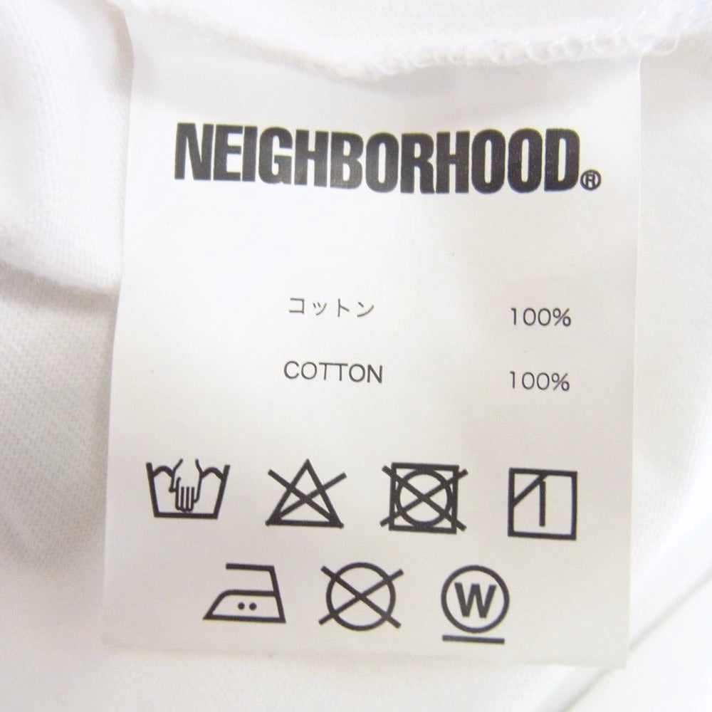 NEIGHBORHOOD ネイバーフッド 20SS ×長濱治 Gun Photo Tee 半袖Tシャツ ホワイト系 M【中古】