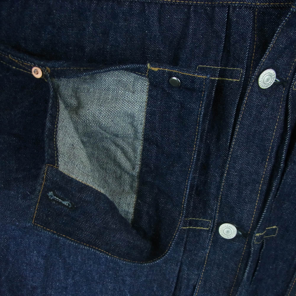WAREHOUSE ウエアハウス 1ST TYPE DENIM JACKET LOT 2001XX ファーストタイプ デニム ジャケット インディゴブルー系 46【美品】【中古】