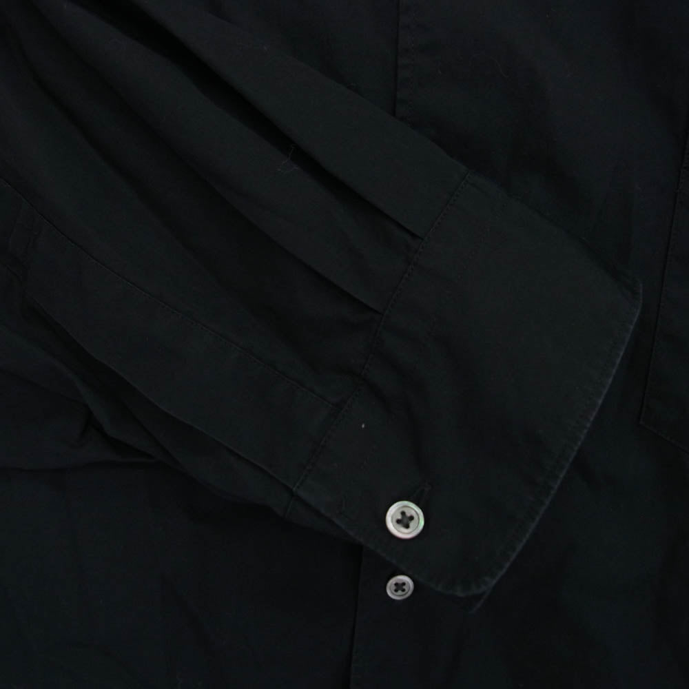 GRAPHPAPER グラフペーパー 24SS GM241-50032B High Count Wide Spread Collar Shirt ハイカウント ワイドスプレッドカラー 長袖 シャツ ブラック系 2【中古】