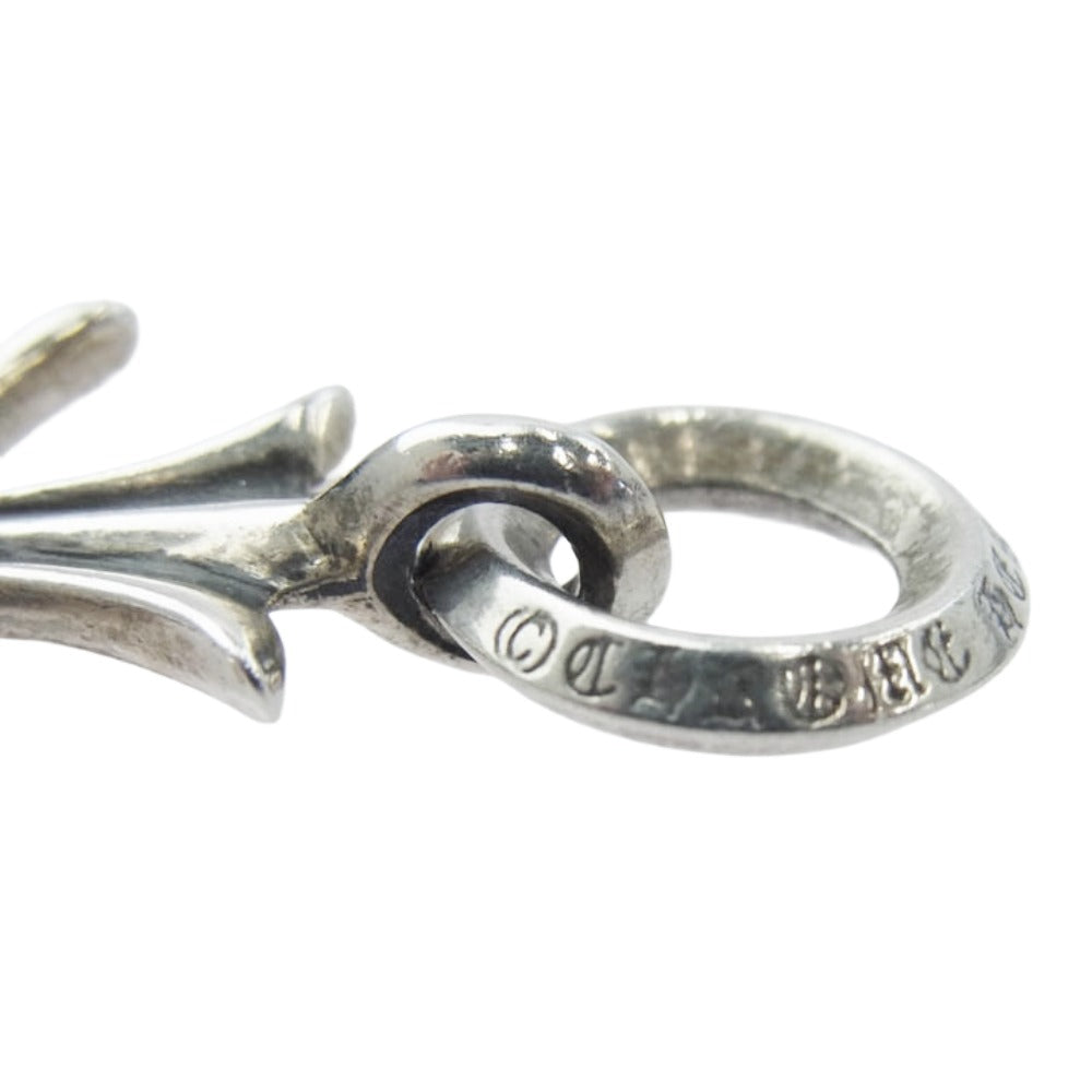CHROME HEARTS クロムハーツ(原本無) TINY CH CROSS タイニー CH クロス チャーム ペンダントトップ シルバー系【中古】