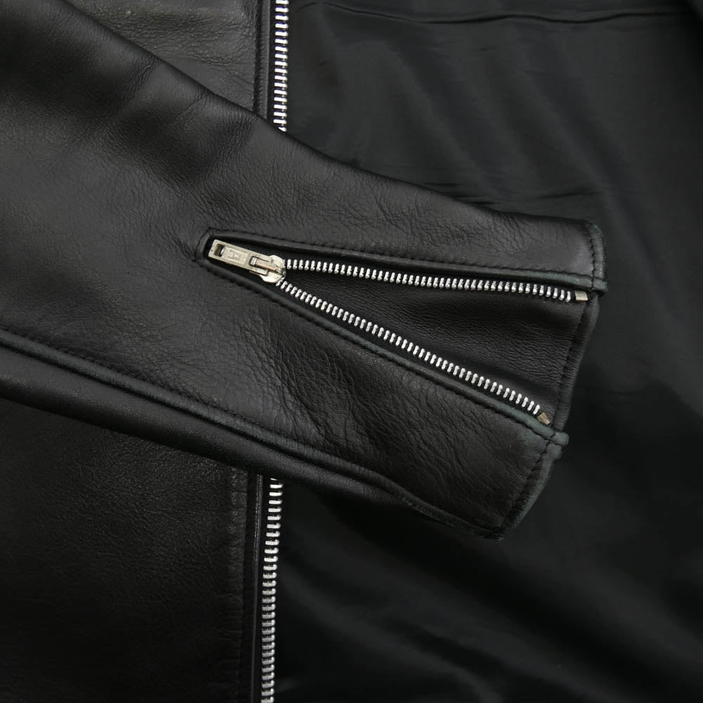 トリプルシックス 英国製 MY WAY MAN マイウェイマン シングル ライダース ジャケット ブラック系 36【中古】