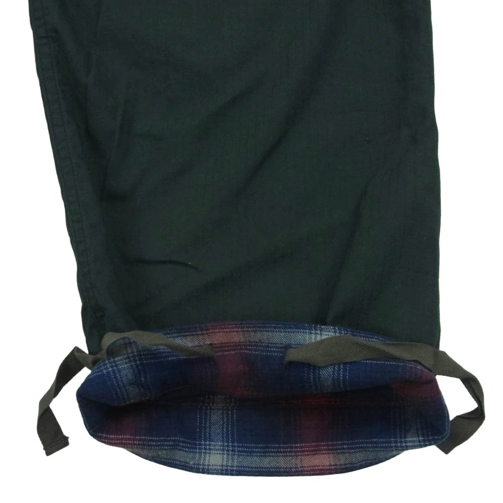 snowpeak スノーピーク JS-PA-22AU001 JOURNAL STANDARD ジャーナルスタンダード チェック リバーシブル イージー パンツ グレー系 ネイビー系 レッド系 M【中古】