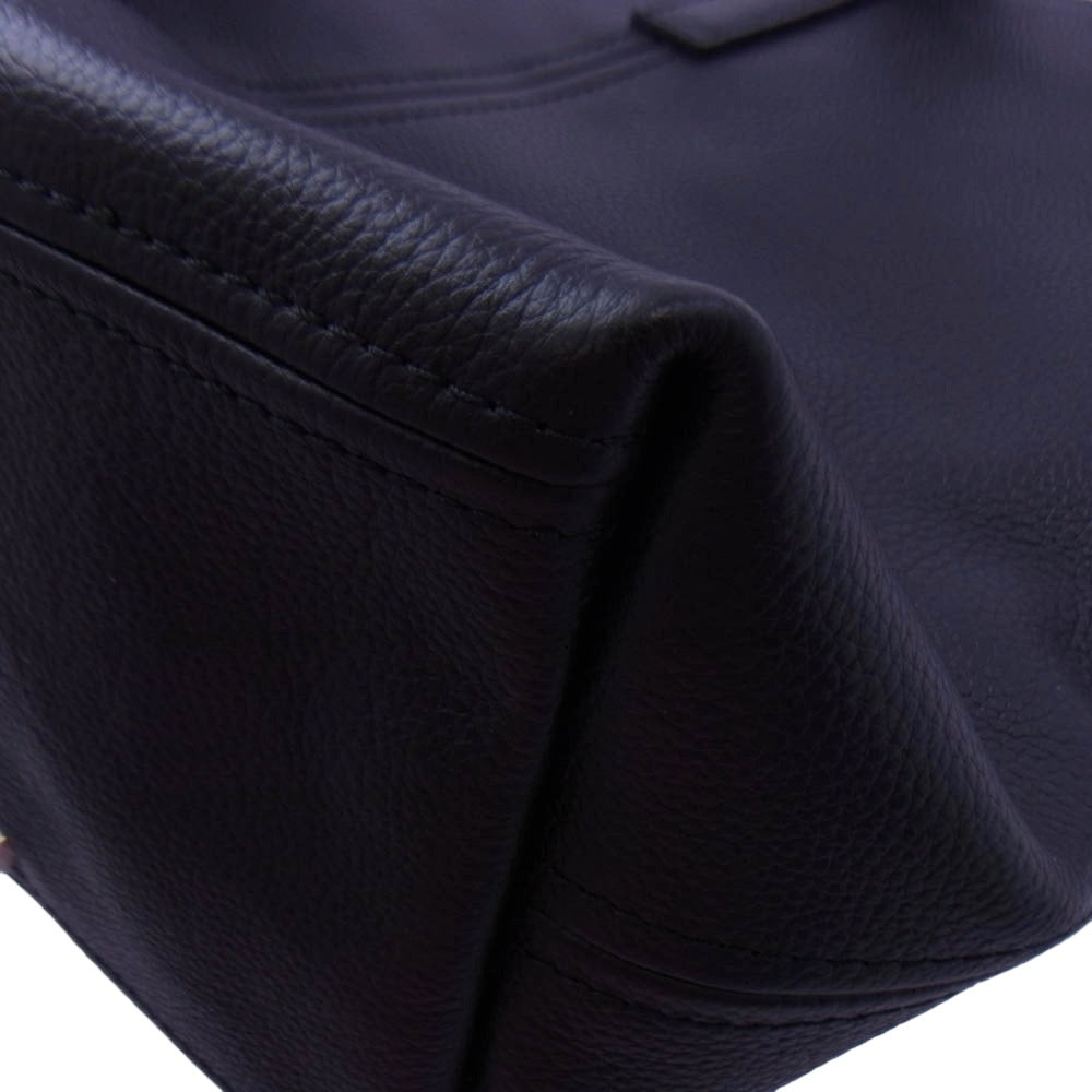 aniary アニアリ 07-02011 Shrink Leather シュリンクレザー トートバッグ ブラック系【新古品】【未使用】【中古】