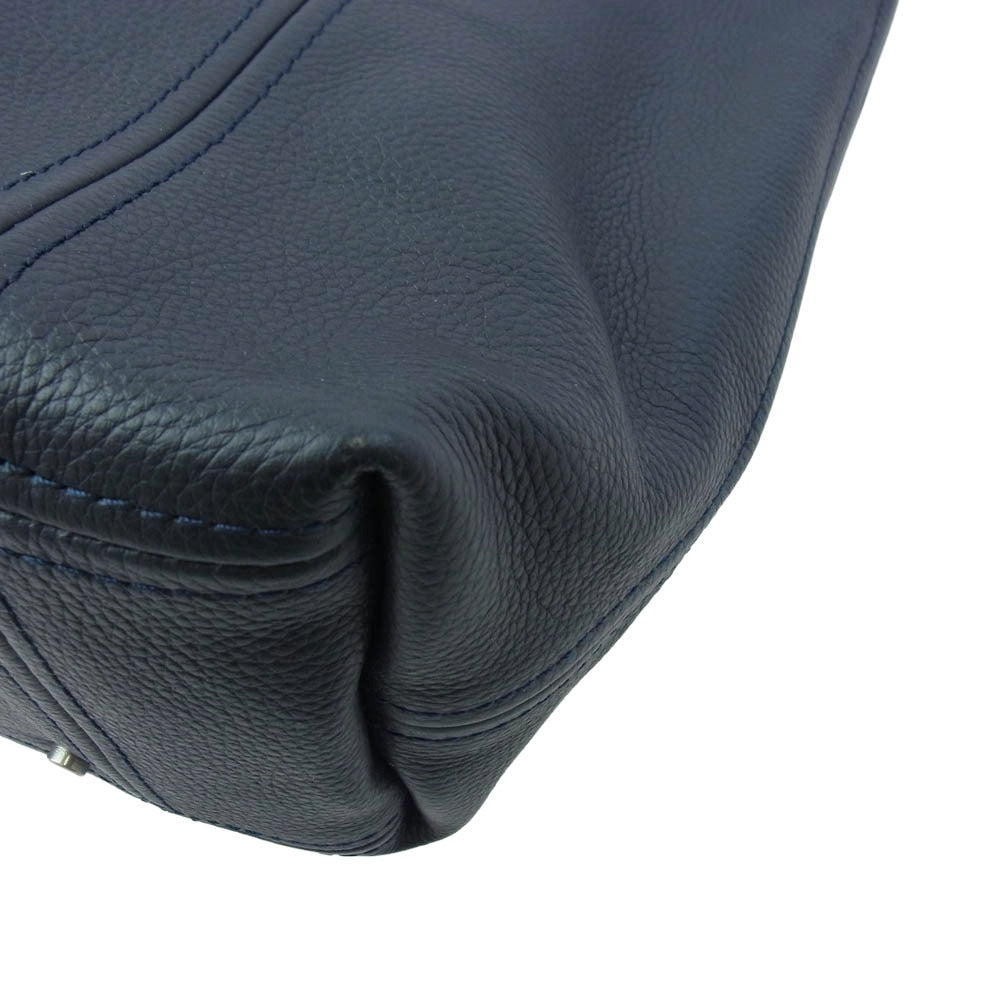 aniary アニアリ 07-02012 Shrink Leather シュリンクレザー トートバッグ ダークネイビー系【新古品】【未使用】【中古】