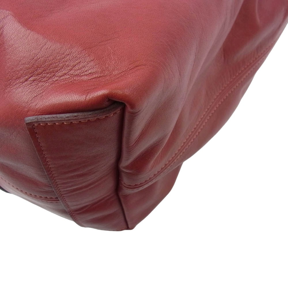 aniary アニアリ 28-02000 Reality Leather リアリティレザー トートバッグ レッド系【新古品】【未使用】【中古】