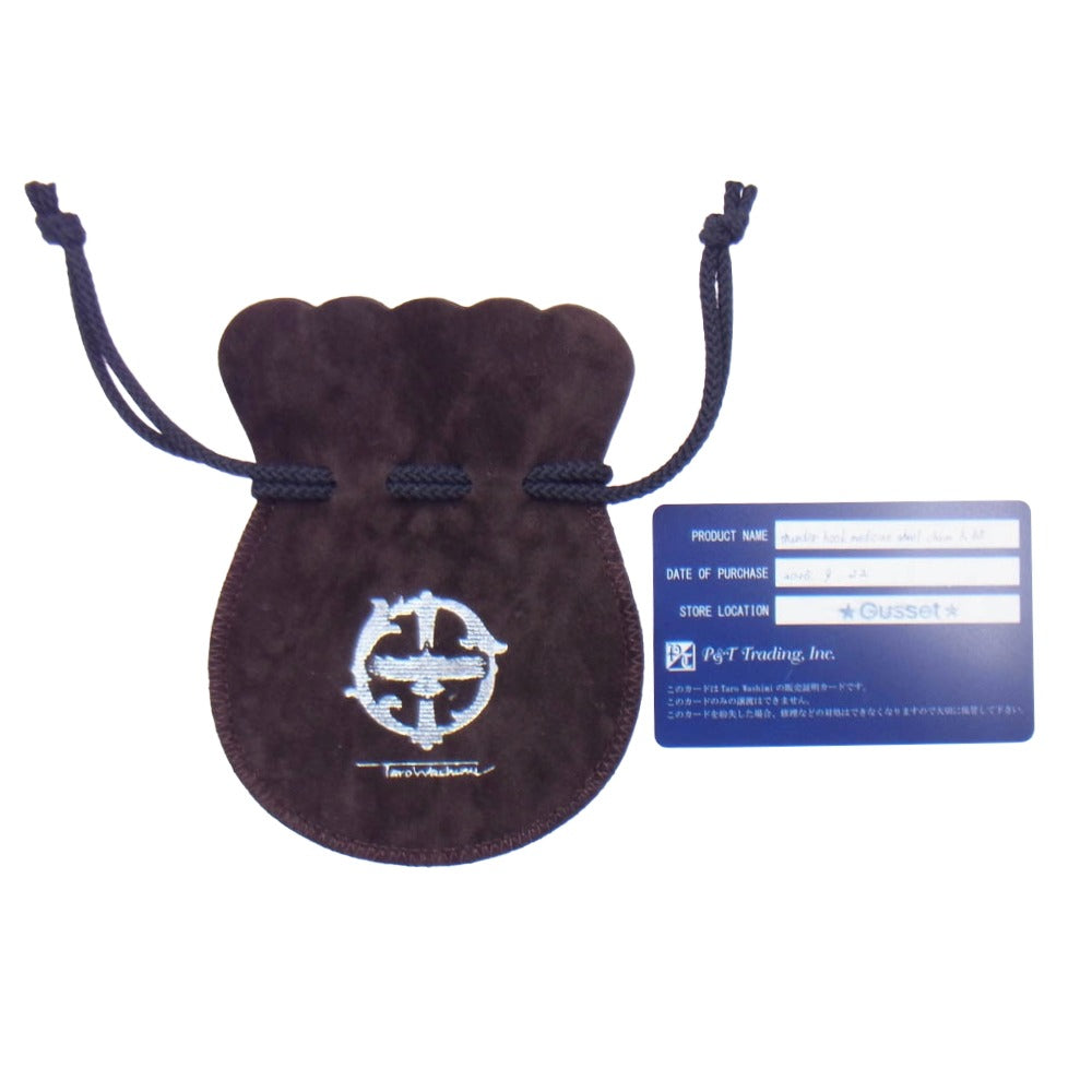 TARO WASHIMI ワシミタロウ 鷲見太郎 P&T購入証明書付属 thunder hook eagle medicine wheel chain K55 サンダーフック イーグル メディスンホイル チェーン ネックレス シルバー系【中古】