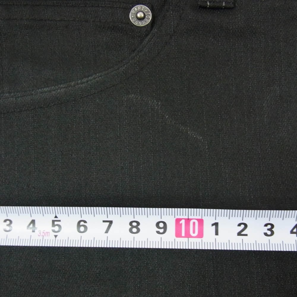 TORNADO MART トルネードマート ZPT-4204 Zero by ゼロバイ コーティング スラブ ツイル パンツ ブラック系 S【中古】