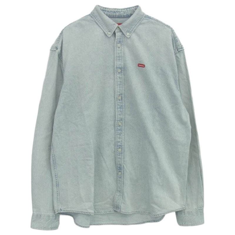 美品】Supreme small box shirt Light Navy M Supreme - supreme small