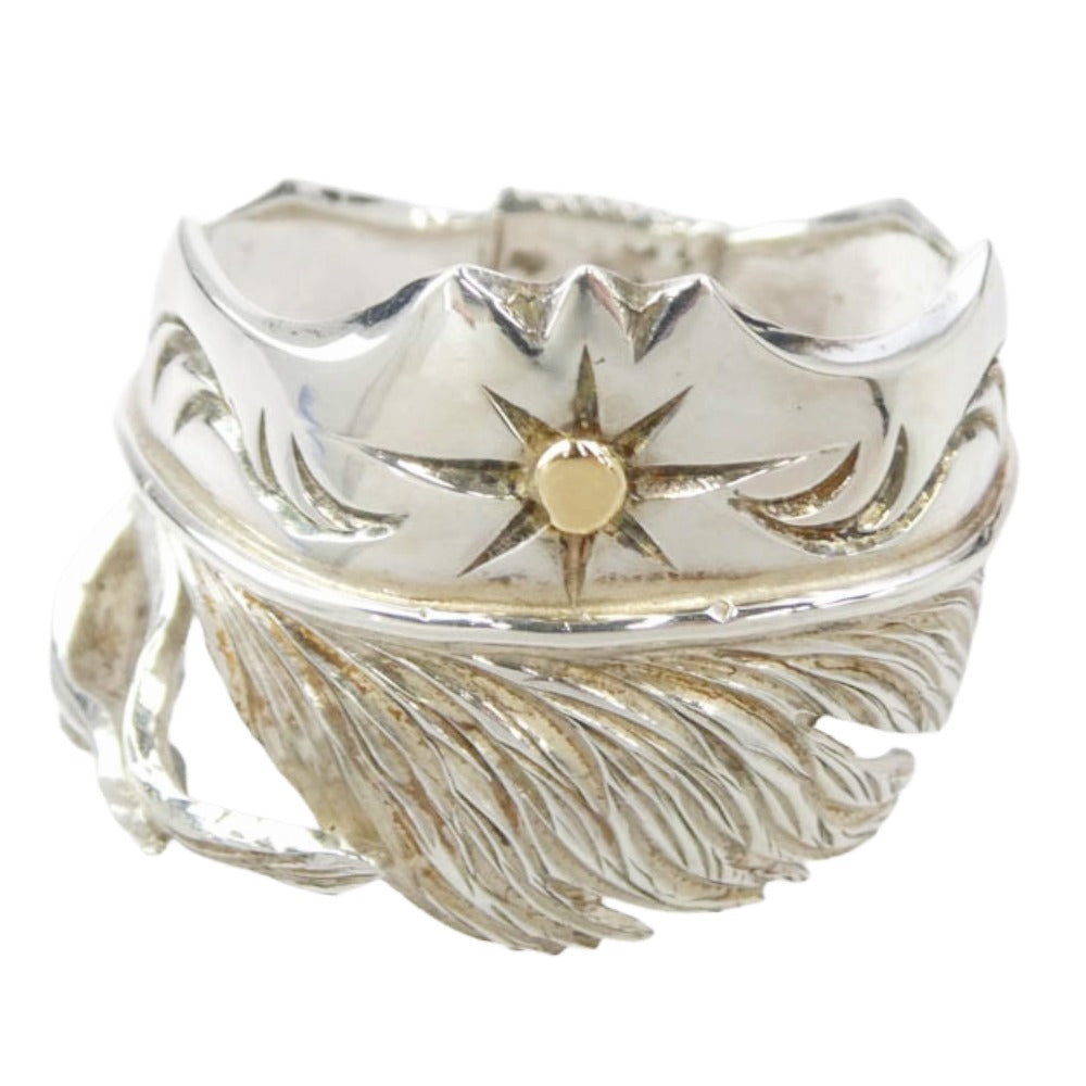 k18 BIG HAND SUN サン 太陽神 シルバーバングル ビッグハンド k18 BIG