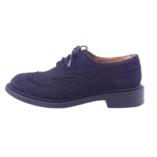 Tricker's トリッカーズ BOURTON SUESE バートン スエード シューズ ブラック系 23cm程度【中古】