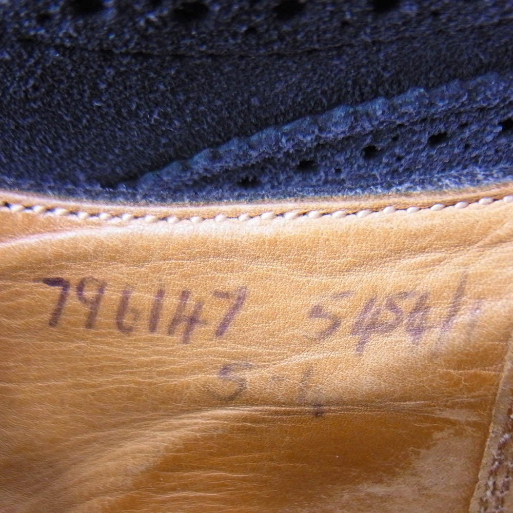 Tricker's トリッカーズ BOURTON SUESE バートン スエード シューズ ブラック系 23cm程度【中古】