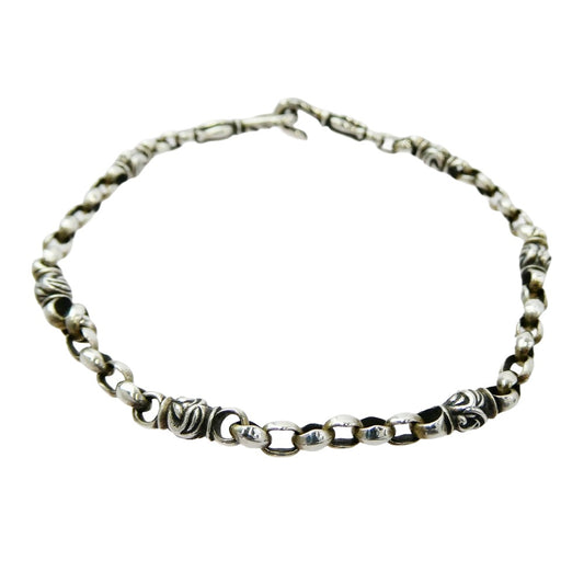 LONE ONES ロンワンズ MFNH-0007L BRACELET メイティングフライト フック ミニ シルク イーグル (L) ギャランティ付属 ブレスレット シルバー系【中古】