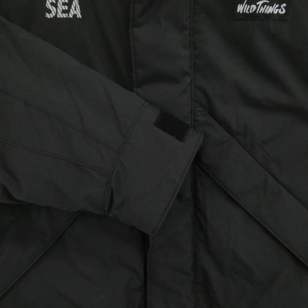 WIND AND SEA ウィンダンシー × WILD THINGS WDS Denari Jacket ワイルドシングス デナリ ジャケット 中綿ジャケット ブラック系 S【中古】
