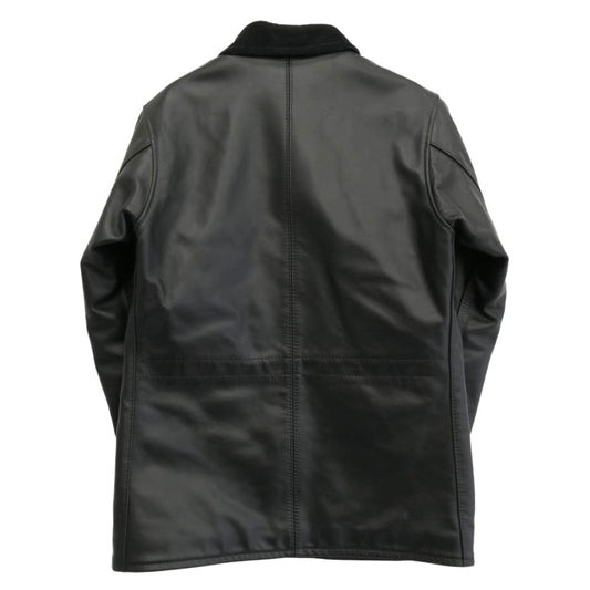 KADOYA カドヤ HEAD FACTORY ヘッドファクトリー BLACK BIRD ブラックバード レザーハーフコート レザージャケット ブラック系 L【中古】