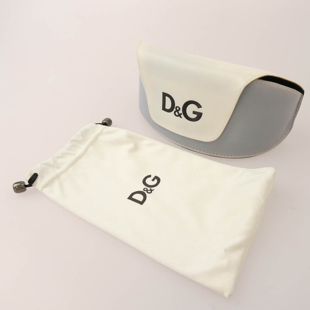 DOLCE&GABBANA ドルチェアンドガッバーナ 8065 イタリア製 オーバル バタフライ サングラス ブラウン系 59□16 130【中古】