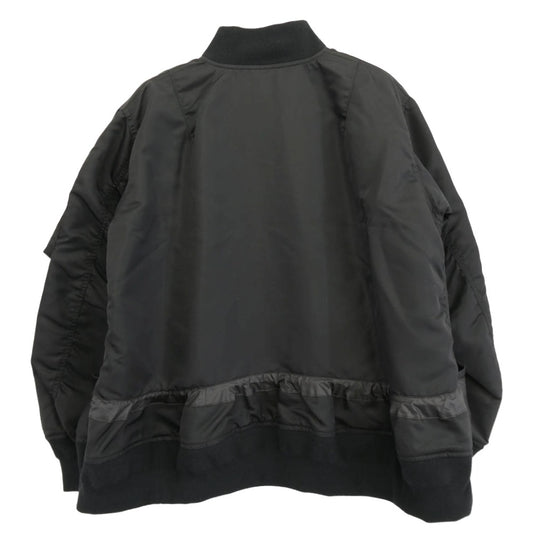 Sacai サカイ 25AW 25-07992 Nylon Twill Blouson BLACK ナイロンツイル ブルゾン ジャケット ブラック系 2【美品】【中古】