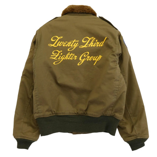 Buzz Rickson's バズリクソンズ BR10803 TYPE B-10 23rd Fighter Group FLYNG TIGERS フライングタイガース フライト ミリタリー ジャケット カーキ系 40【中古】