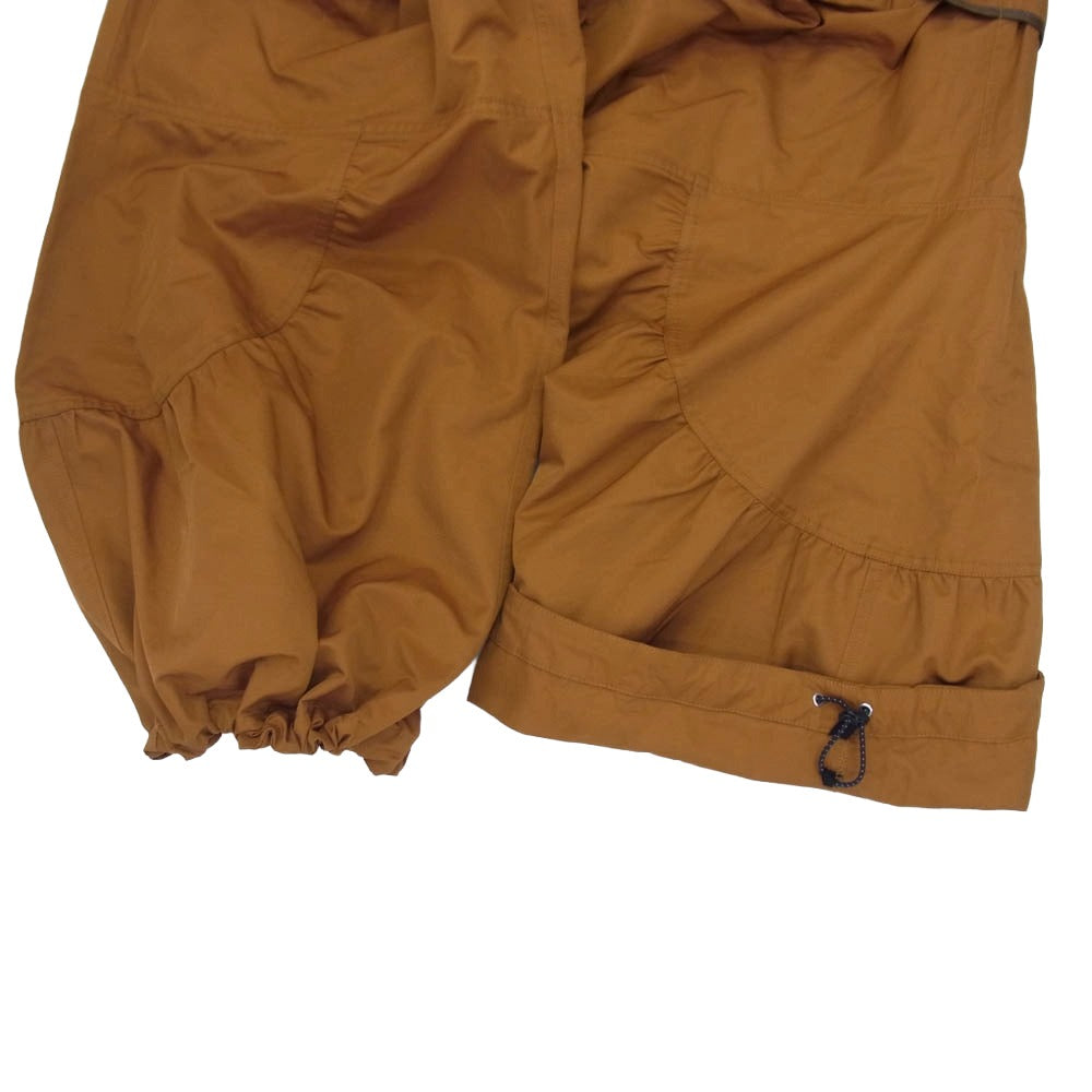 MAISON SPECIAL メゾンスペシャル 11252461206 Gather Curved Switching Wide Pants ギャザーカーブド ワイドパンツ オレンジ系【中古】