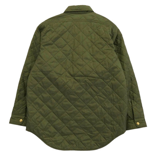 MADISON BLUE マディソンブルー MB204-5001 中綿 金ボタン キルティング シャツ ジャケット グリーン系 S【中古】