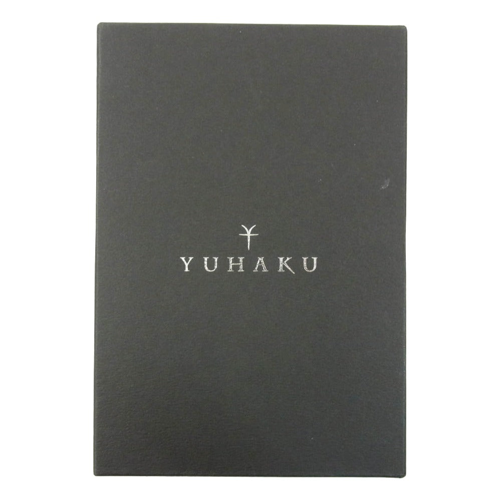 ユハク YTR341-36 LEATHER レザー パスポート ケース ネイビー系【極上美品】【中古】