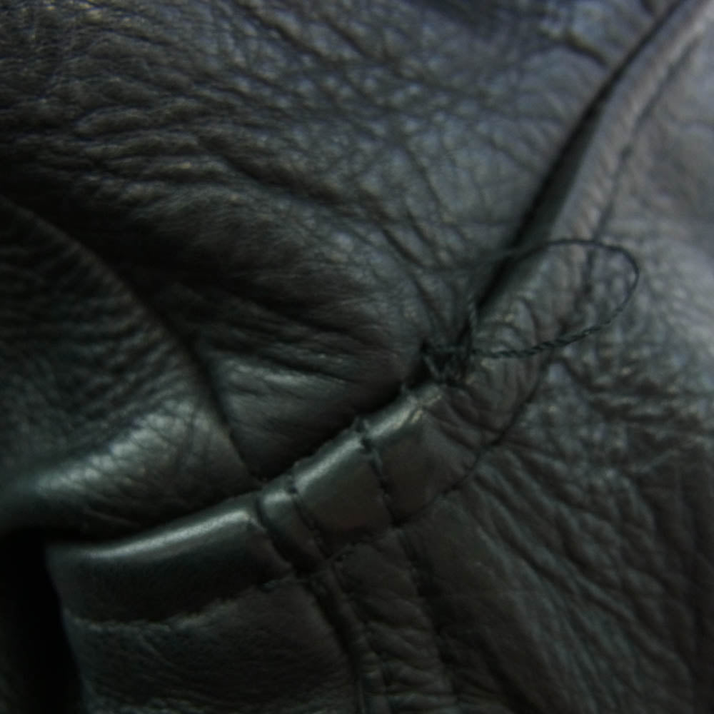 ホーンワークス TYPE B-3 COWHIDE LEATHER JACKET 牛革 レザー ライダース ジャケット ブラック系 M【中古】